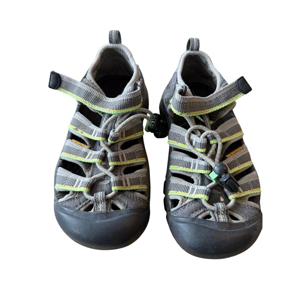 Keen Newport H2 Waterproof Sandals Gray Green Kids Size 11